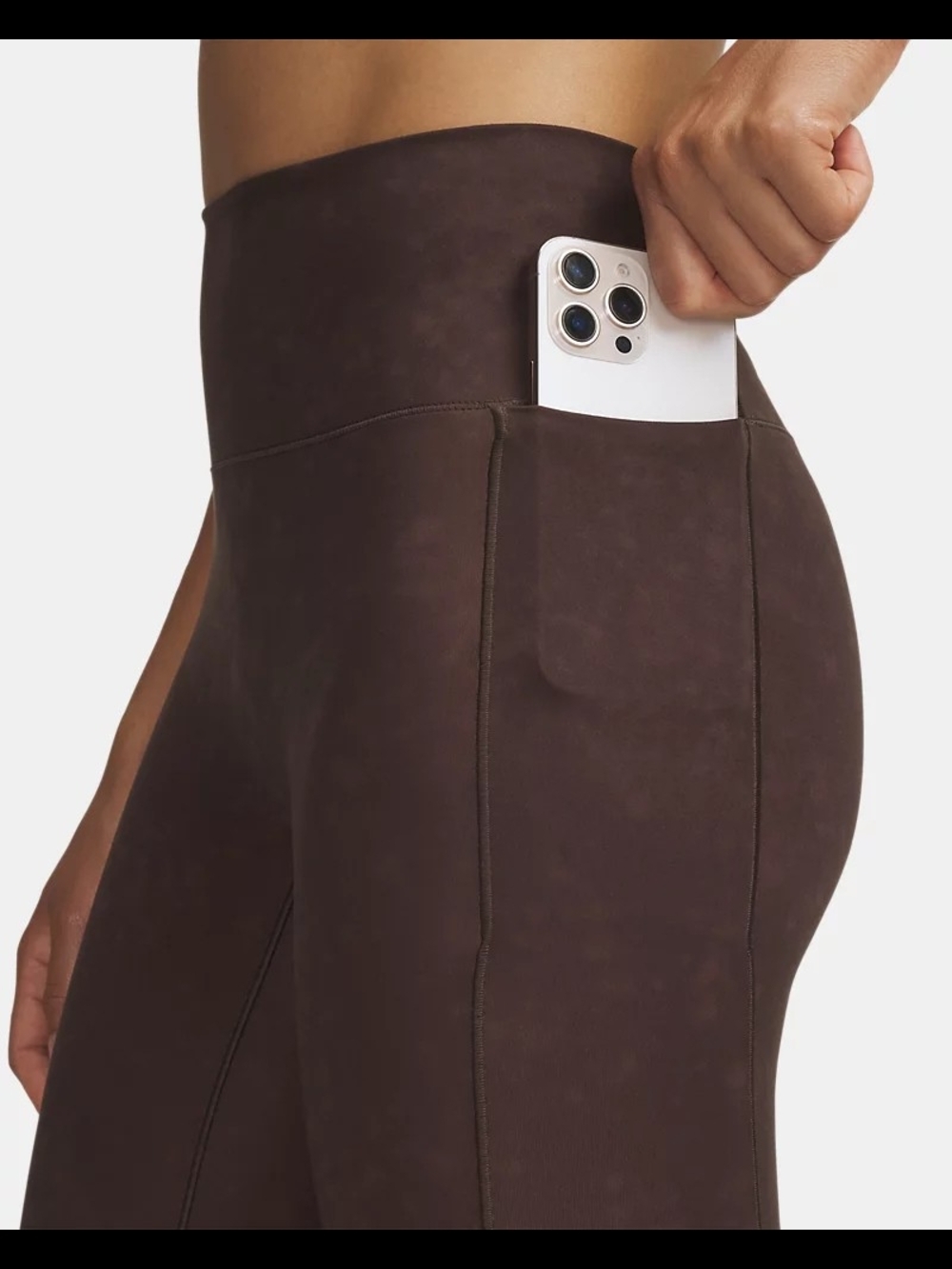 NWT Under Armour Meridian Suede Effect Leggings - Picture 3 of 9